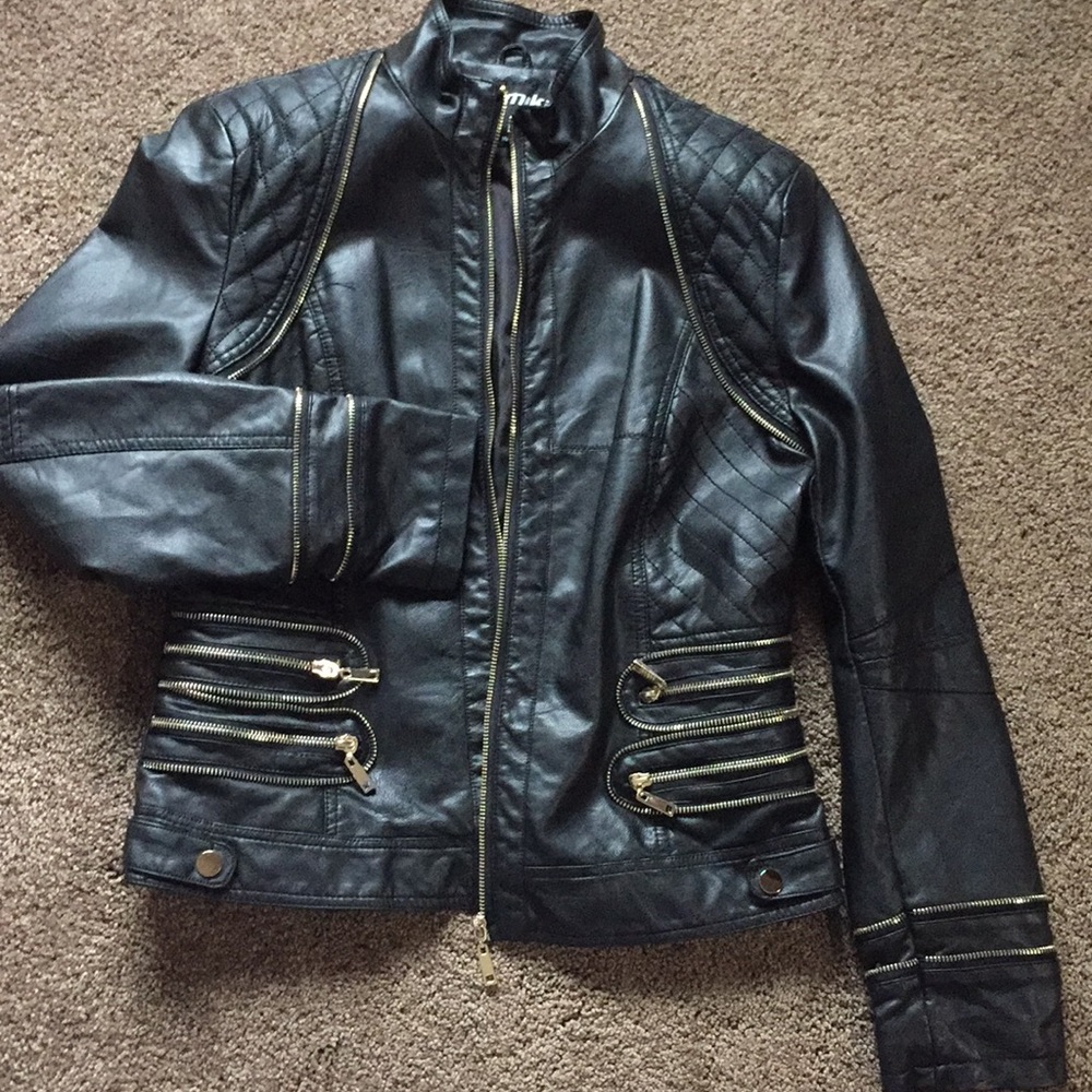 Faux Leather Jacket
